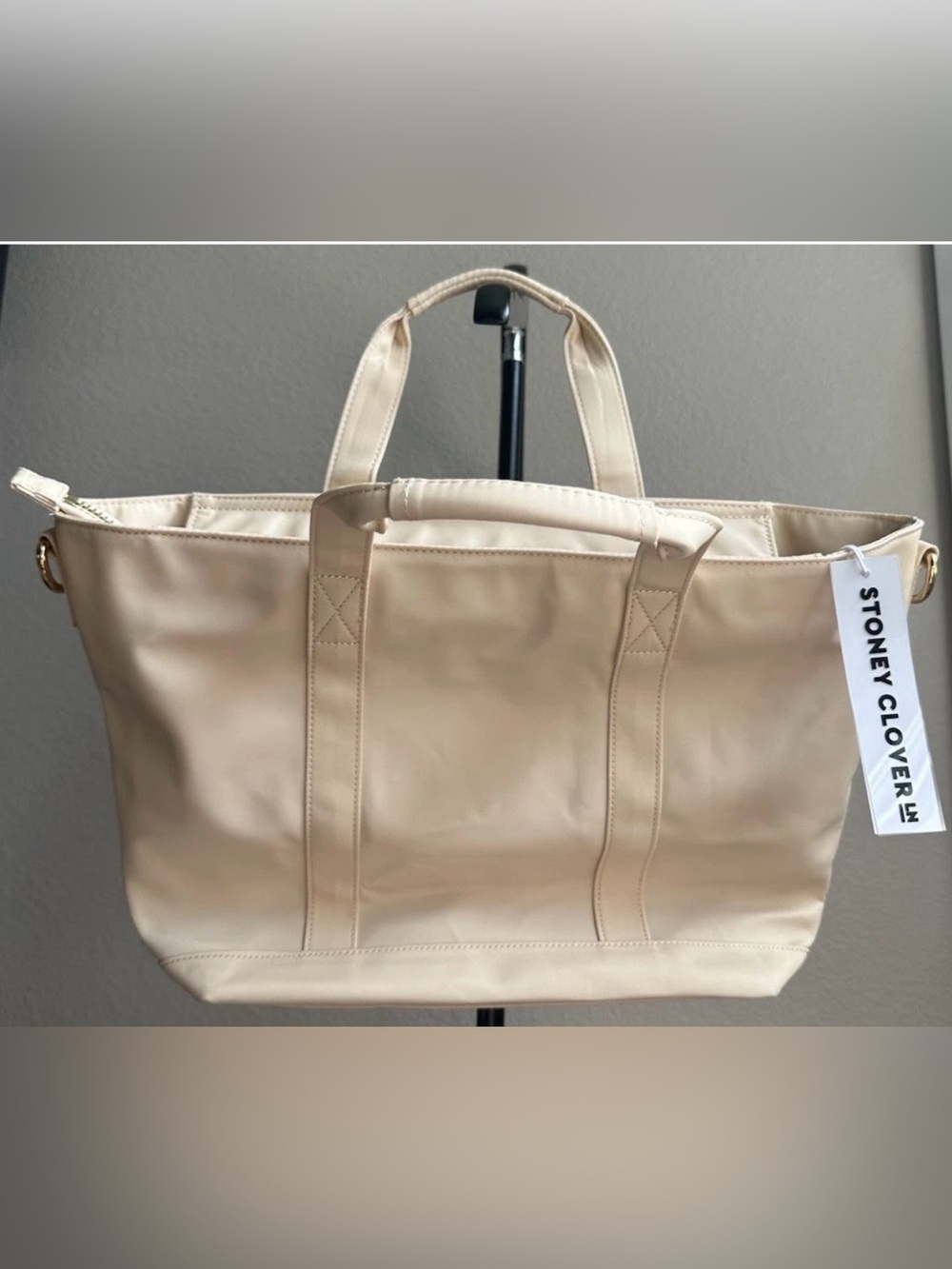 Stoney Clover Lane Classic Mini Sand Tote•Gold
Hardware•Adjustable Strap• NWT•